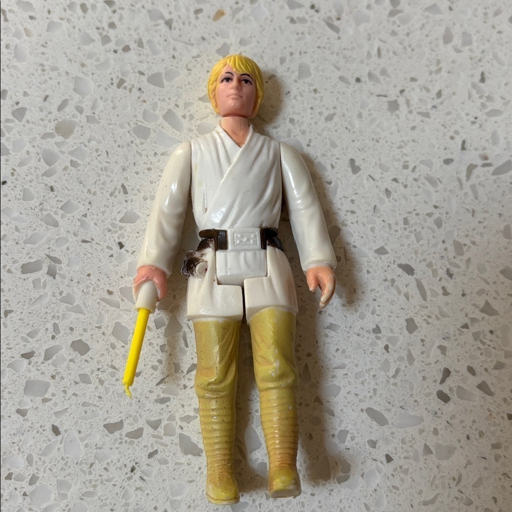 Star Wars Vintage 1977 Luke Skywalker Yellow Hair Complete Saber